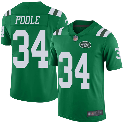New York Jets Limited Green Men Brian Poole Jersey NFL Football #34 Rush Vapor Untouchable